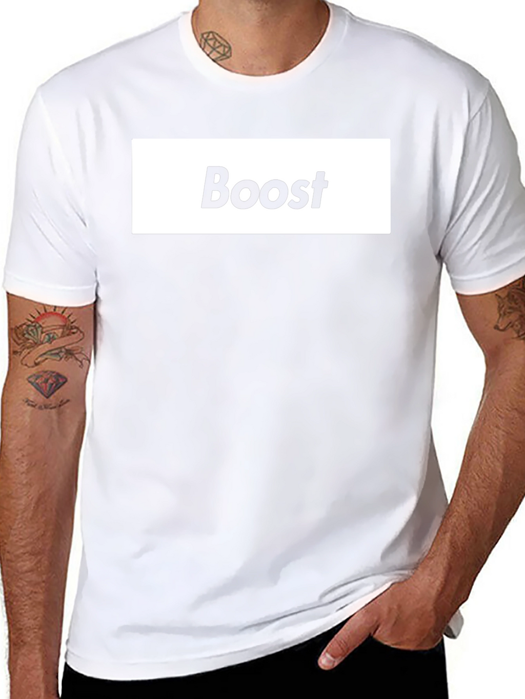 Boost Graphic Black T-Shirt - Stylish & Comfy