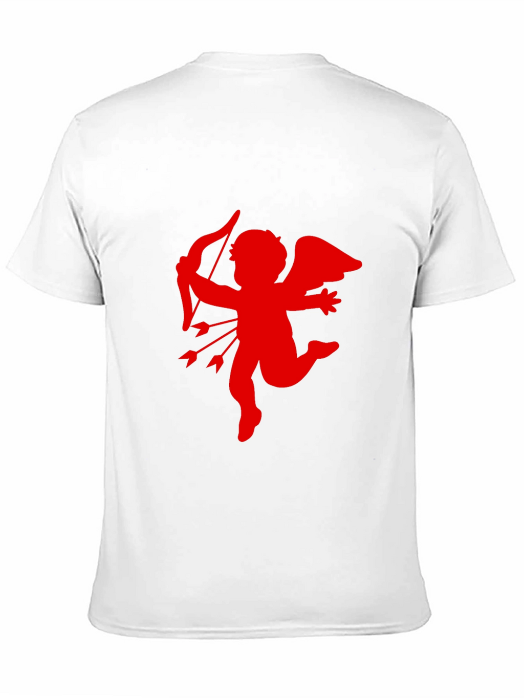 Cupid Graphic Tee - Black Cotton Blend Casual Wear