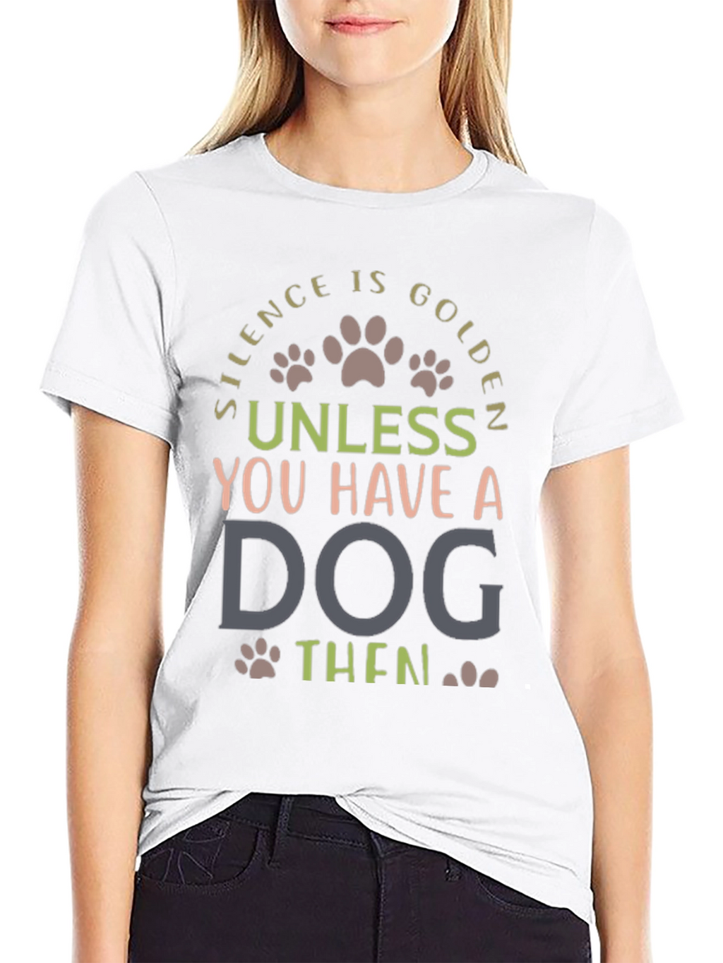 Silence is Golden Dog Lover Tee