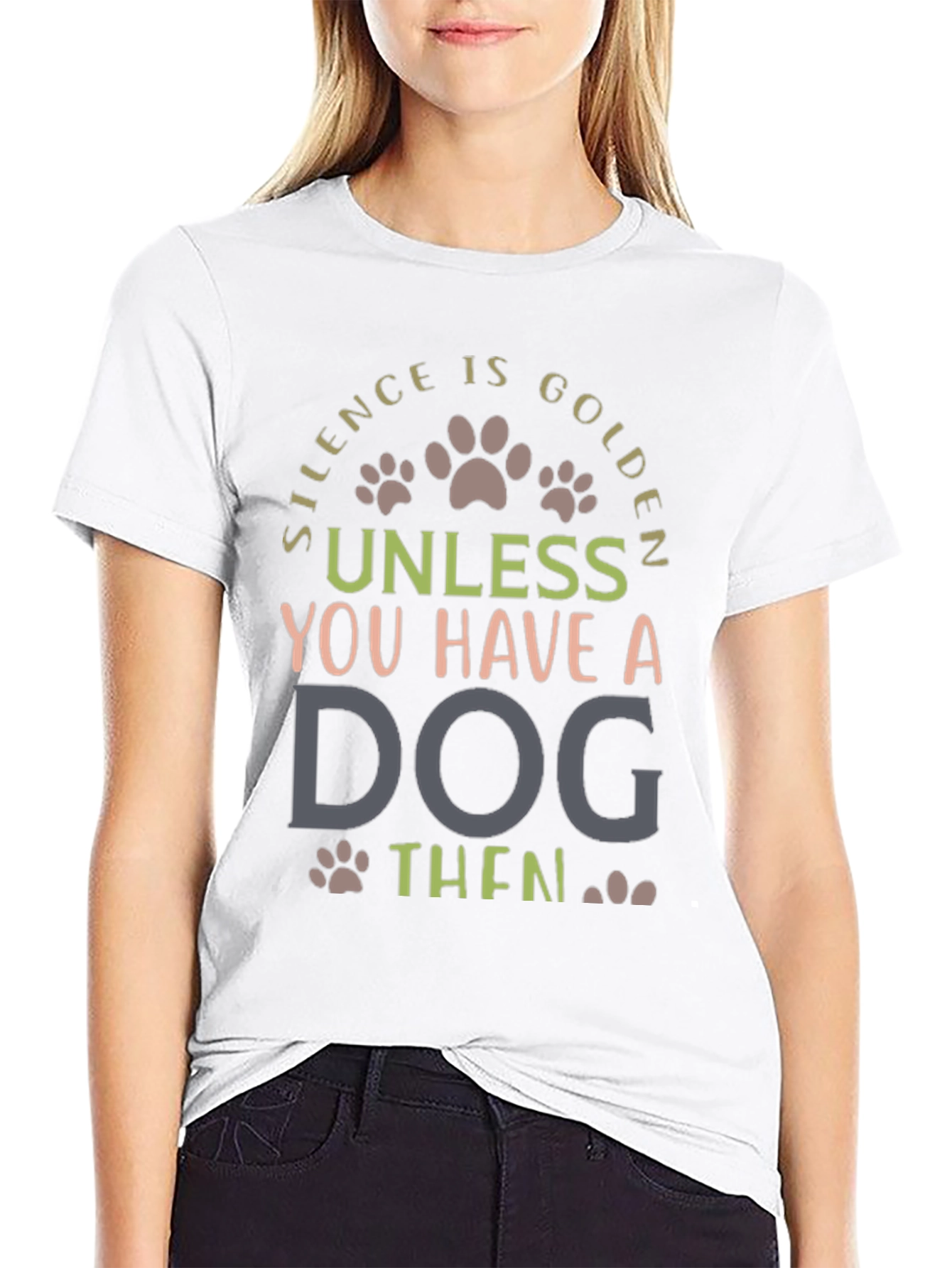 Silence is Golden Dog Lover Tee