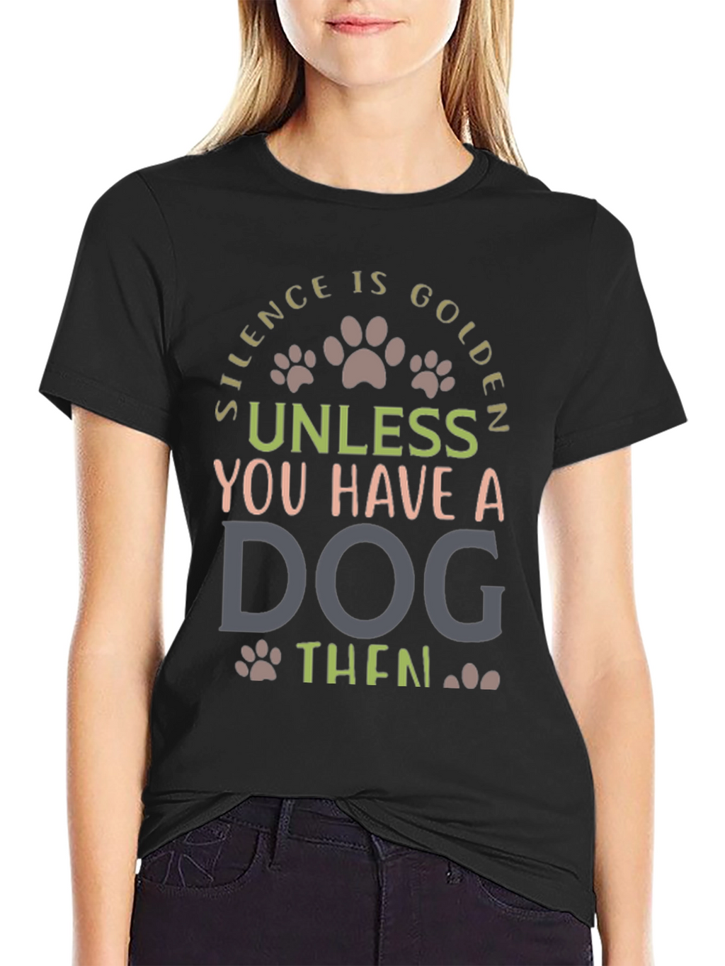 Silence is Golden Dog Lover Tee