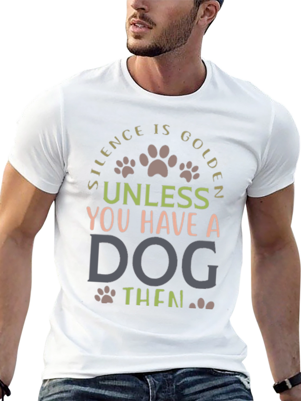 Silence is Golden Dog Lover Tee