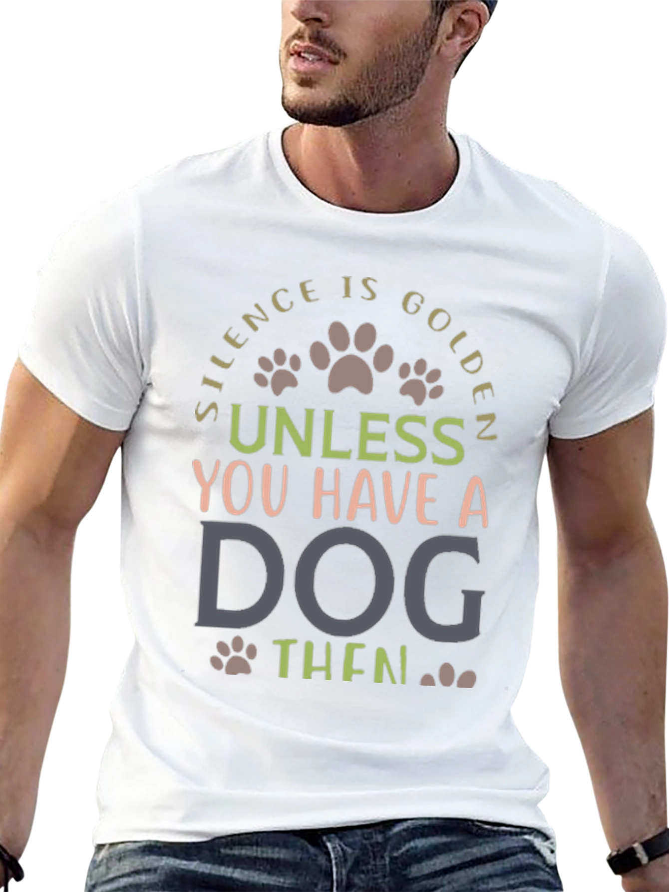Silence is Golden Dog Lover Tee