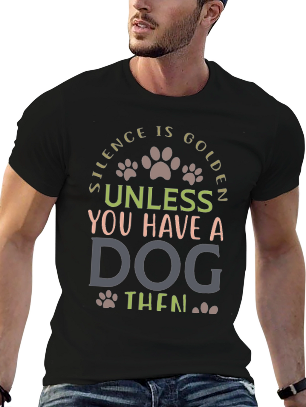 Silence is Golden Dog Lover Tee