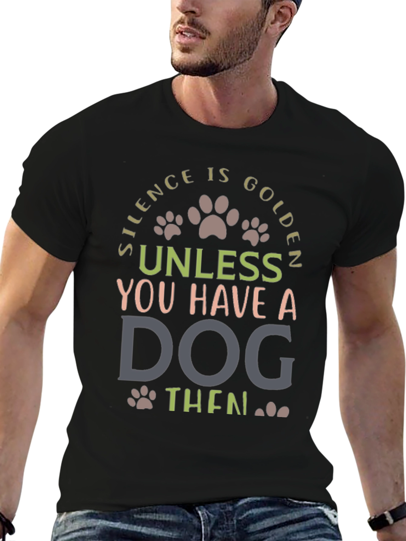 Silence is Golden Dog Lover Tee