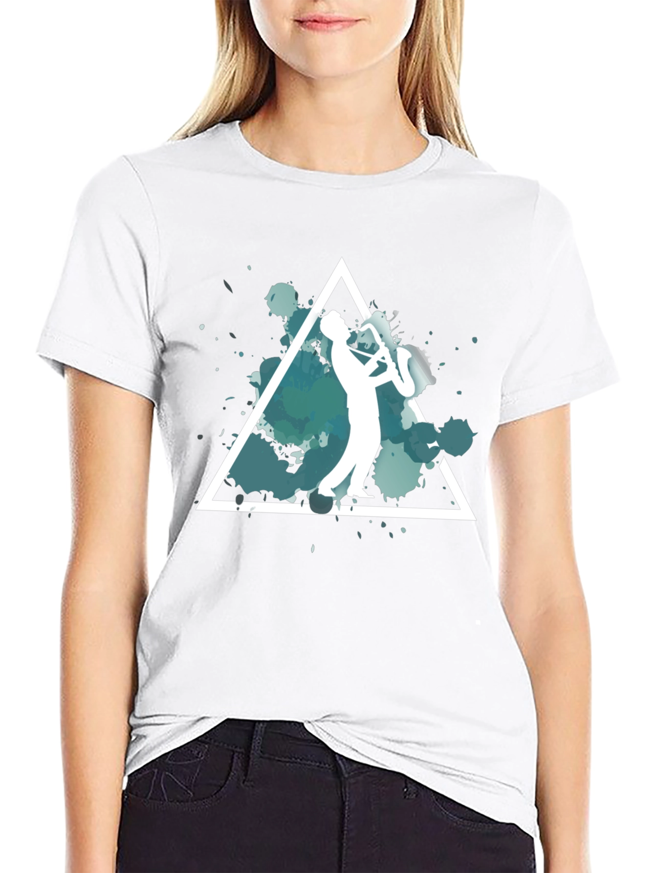 Jazz Player Graphic Tee - Cool & Unique Design