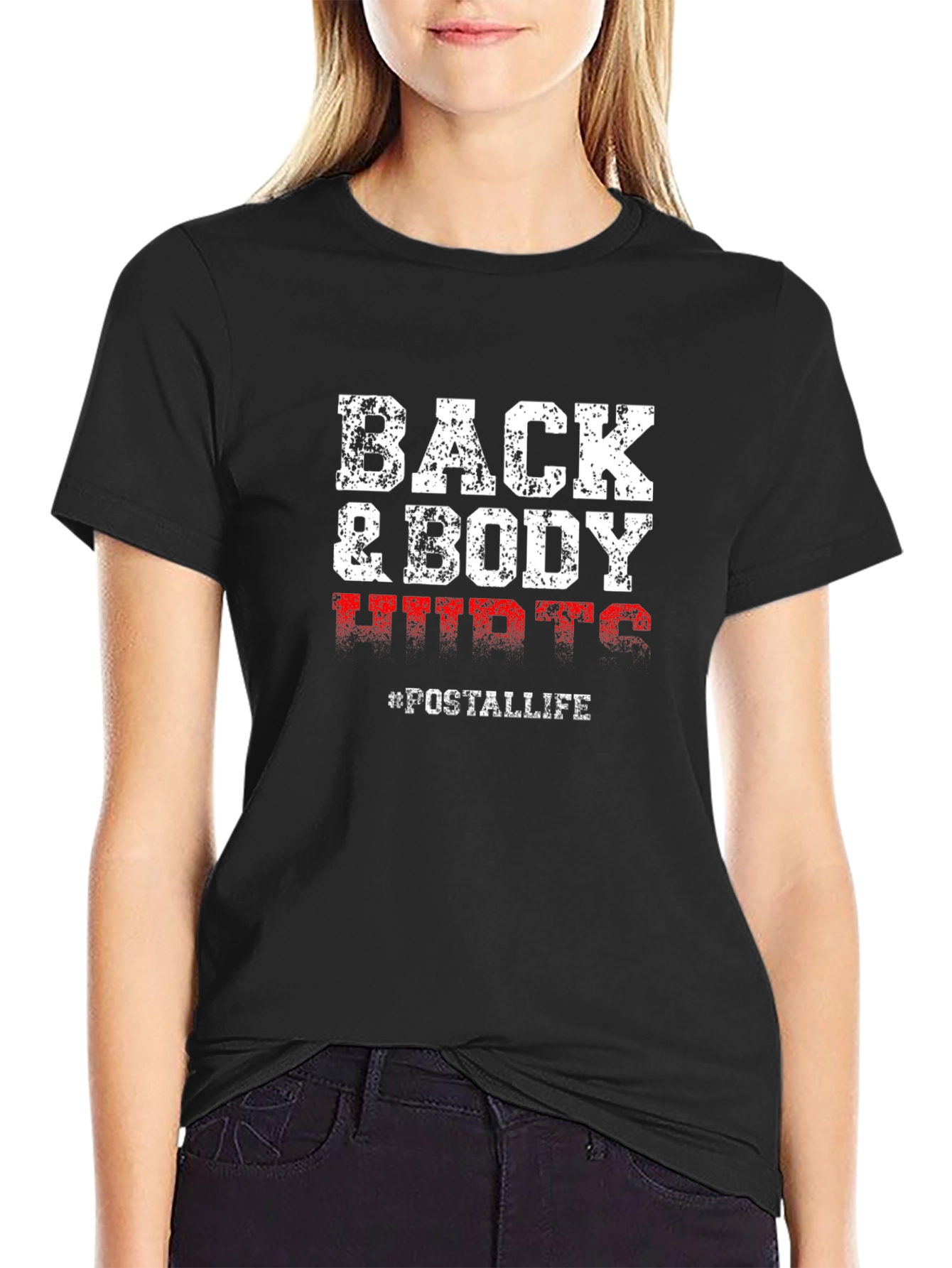 Back & Body UWTG #POSTALLIFE Graphic Tee