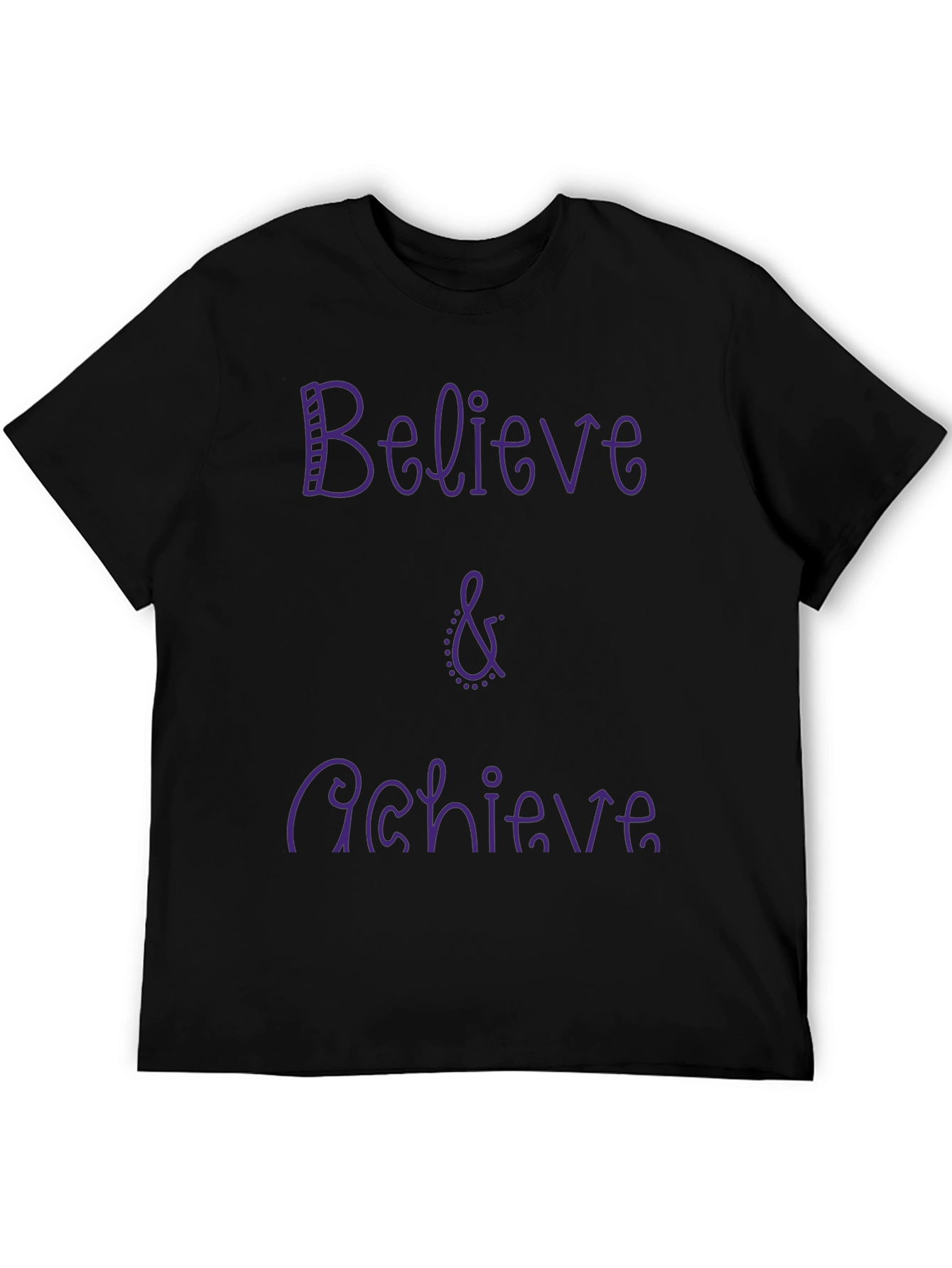 Believe & Achieve Graphic Tee - Casual Comfort