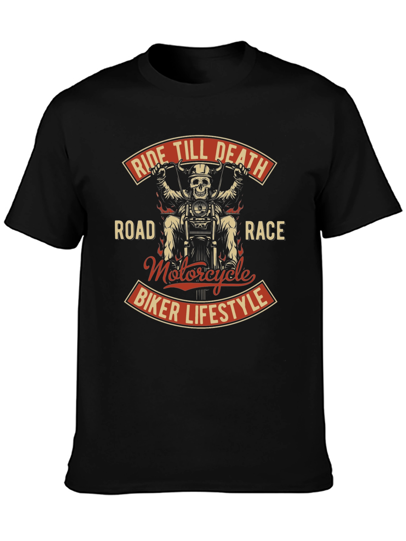 Ride Till Death Motorcycle Biker T-Shirt