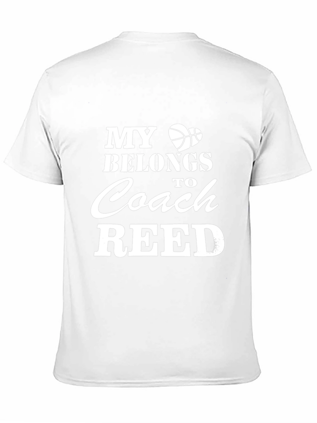Basketball Coach Shirt: My Heart Belongs to Coach Reed