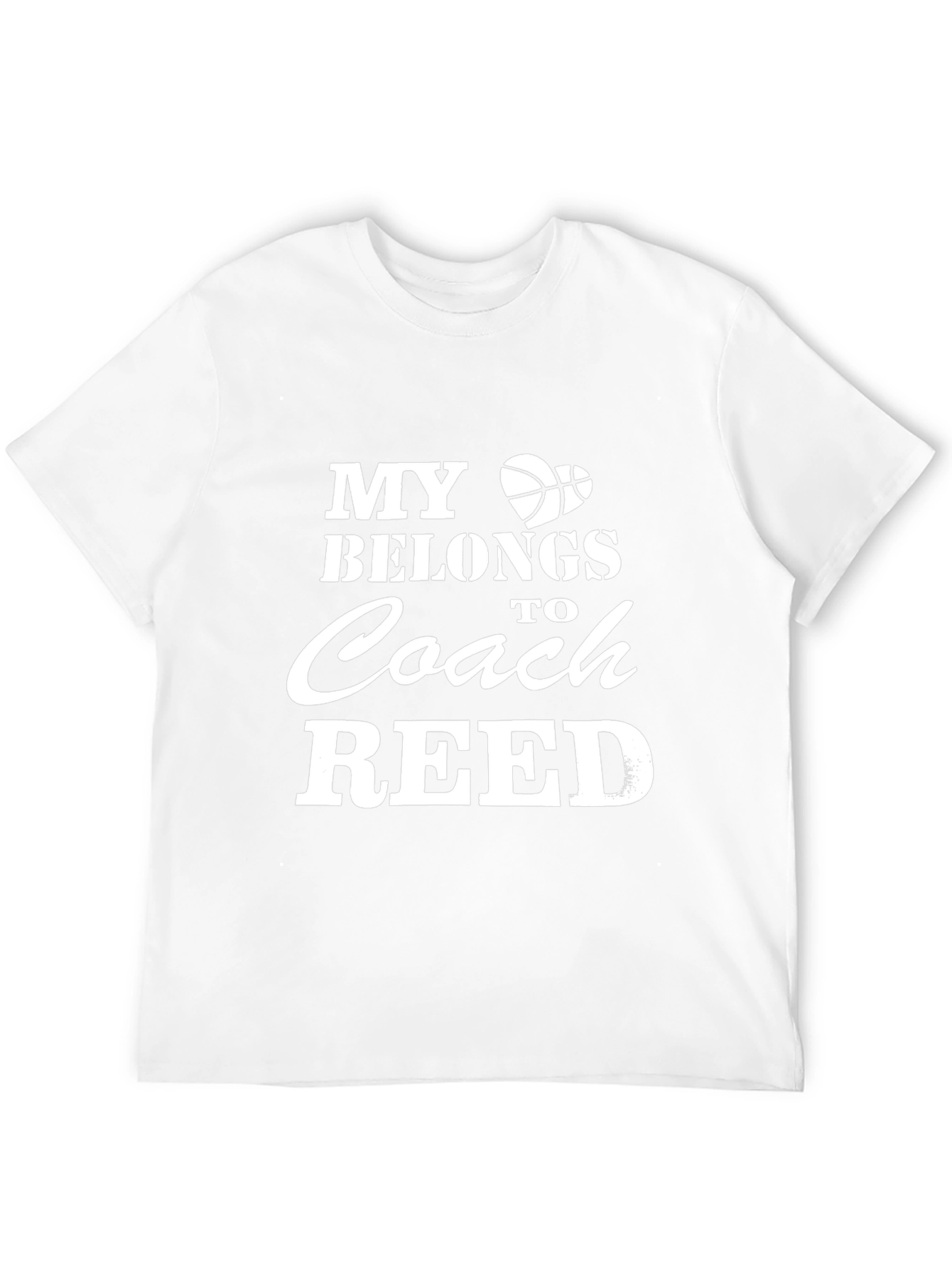 Basketball Coach Shirt: My Heart Belongs to Coach Reed