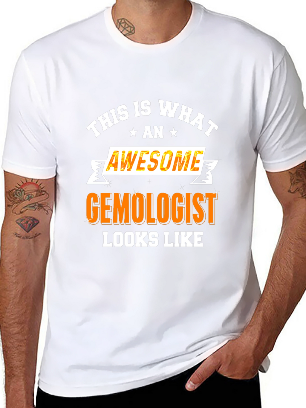 Awesome Gemologist Graphic Tee - Black