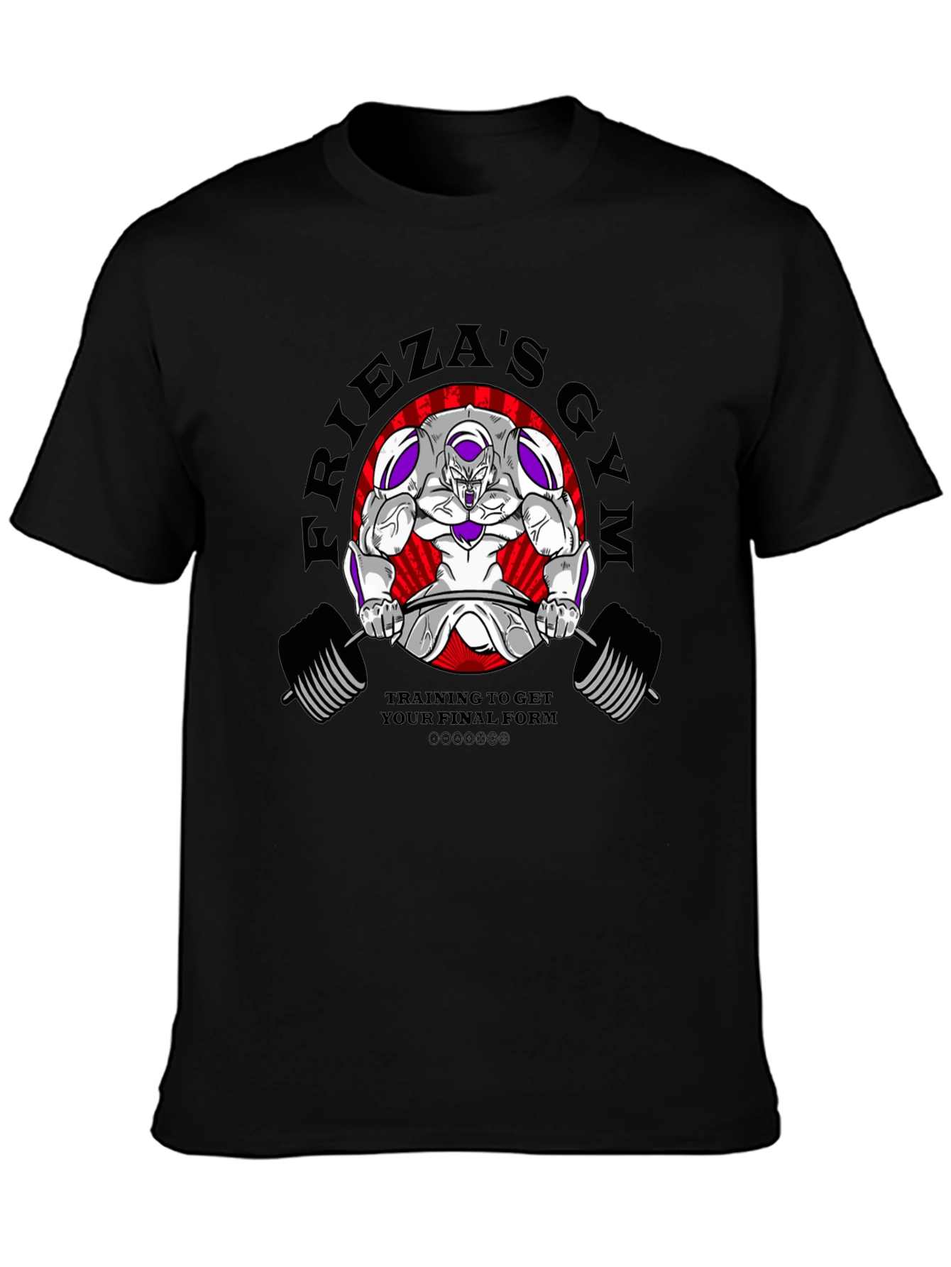 Friezas Gym Black T-Shirt - Training for Final Form!