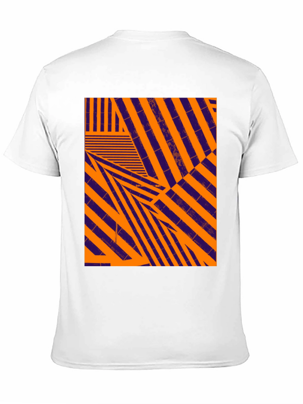 Abstract Geometric Pattern Black T-Shirt