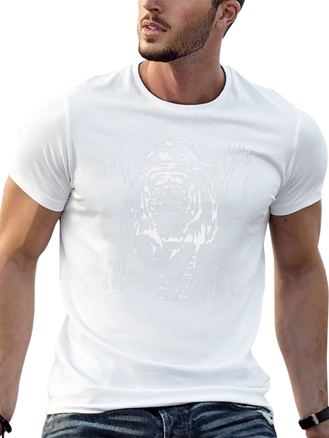 Tiger Graphic Black T-Shirt