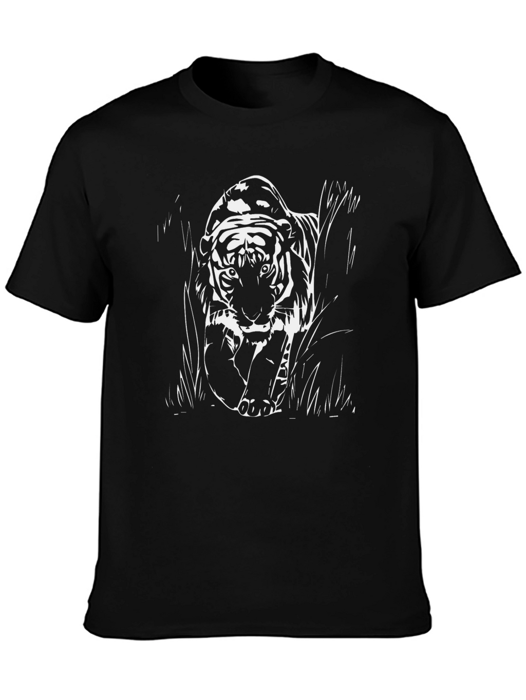 Tiger Graphic Black T-Shirt