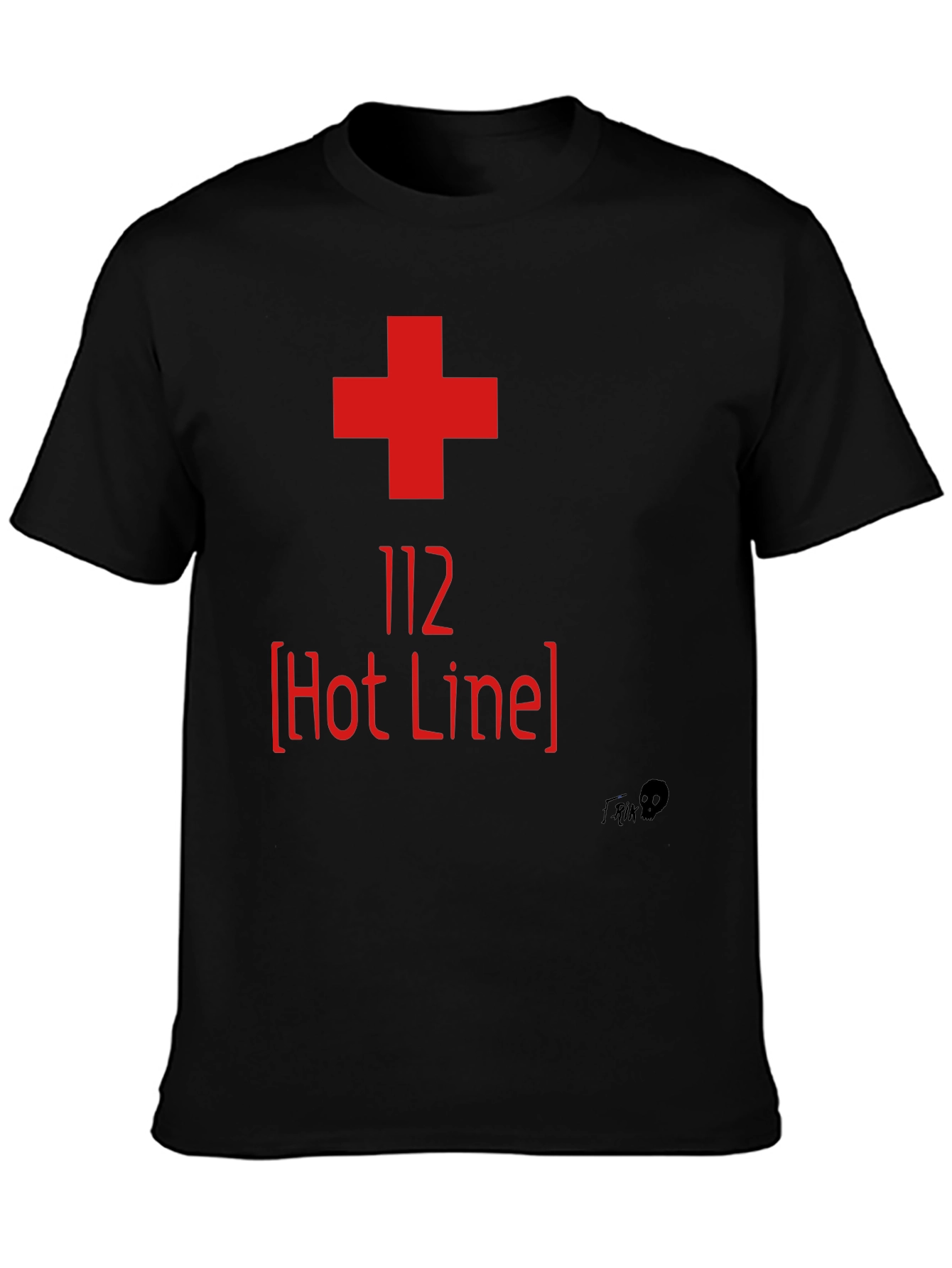 112 Hot Line Graphic Tee - Emergency Services Shirt