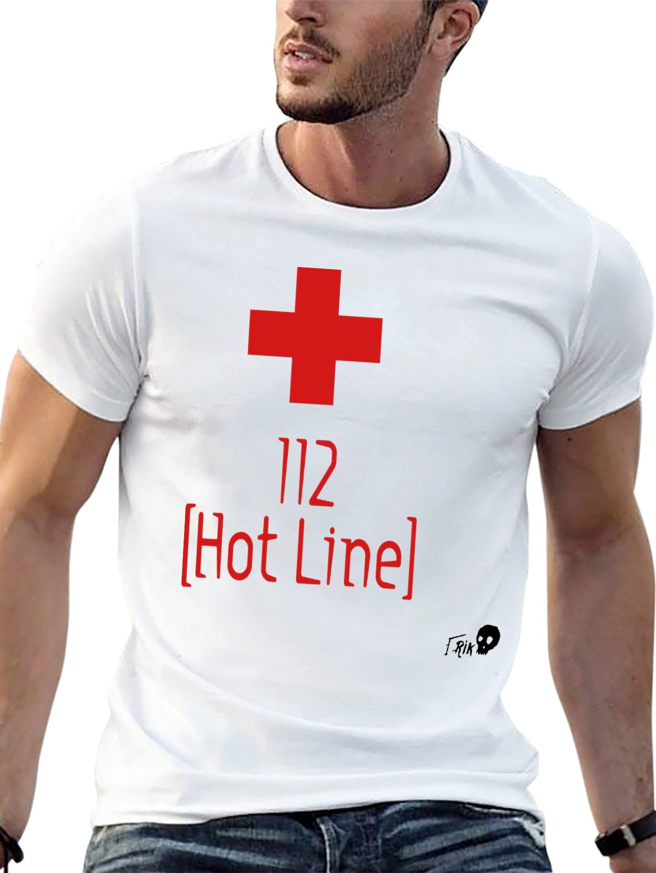 112 Hot Line Graphic Tee - Emergency Services Shirt