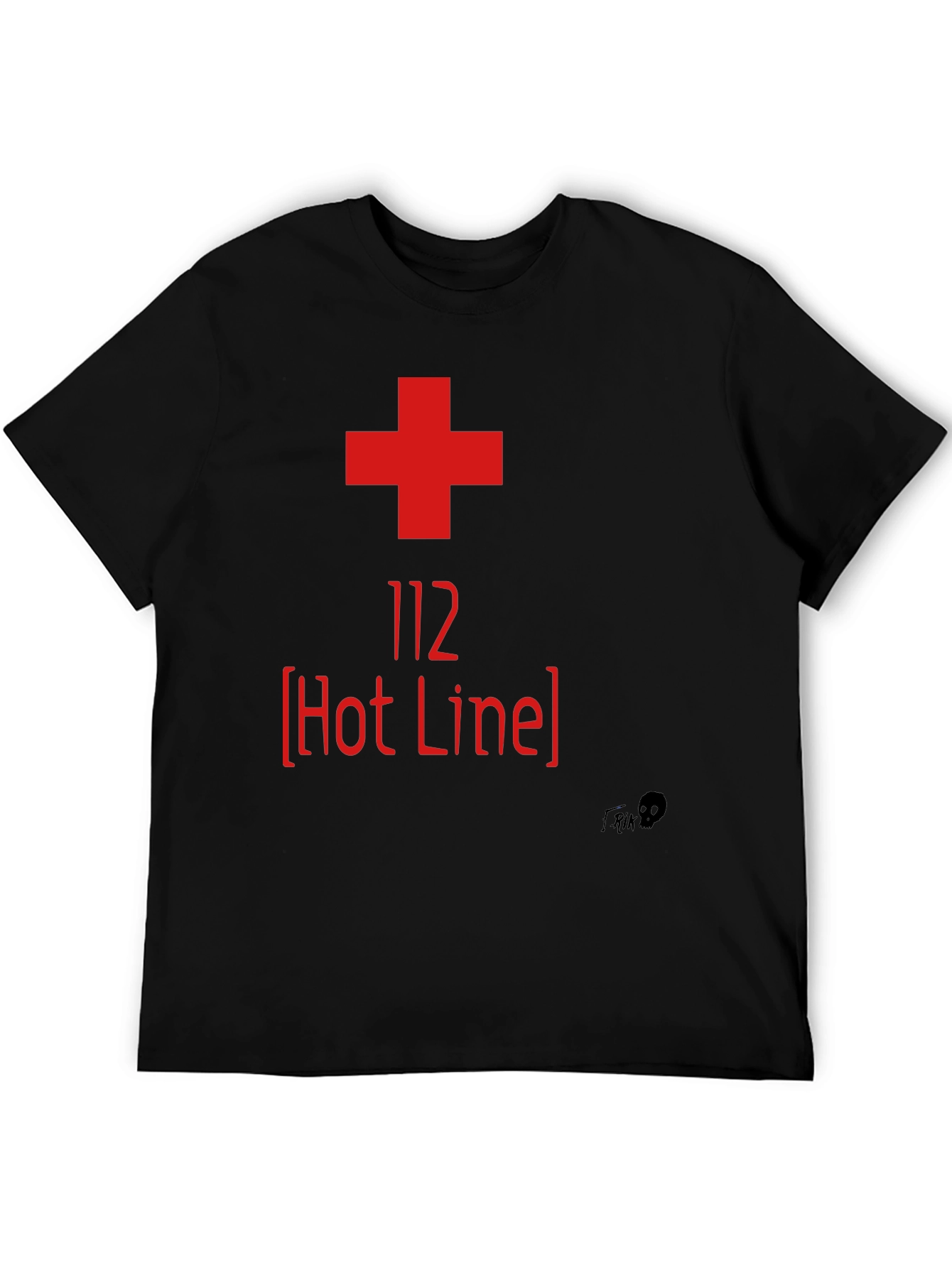 112 Hot Line Graphic Tee - Emergency Services Shirt