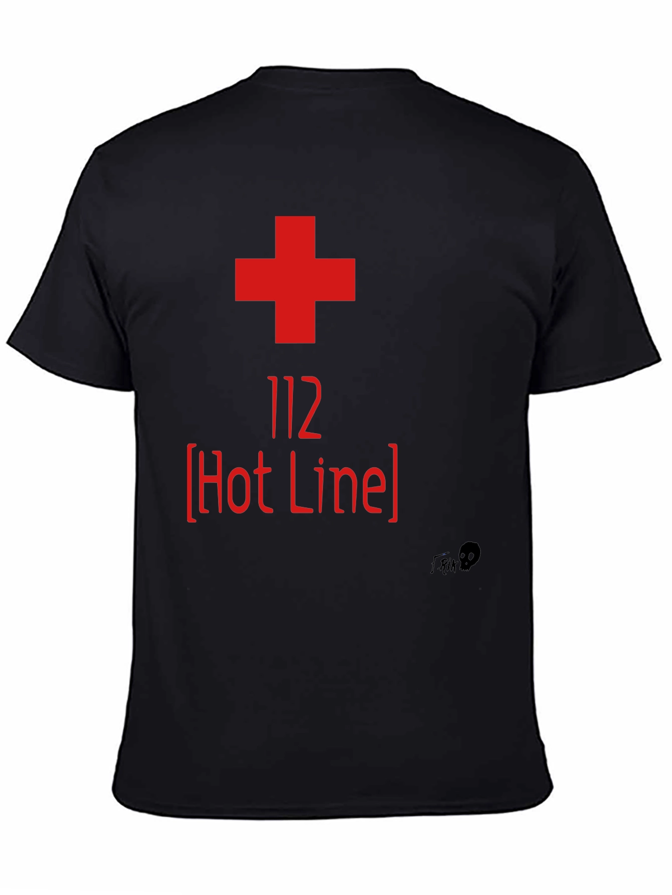 112 Hot Line Graphic Tee - Emergency Services Shirt