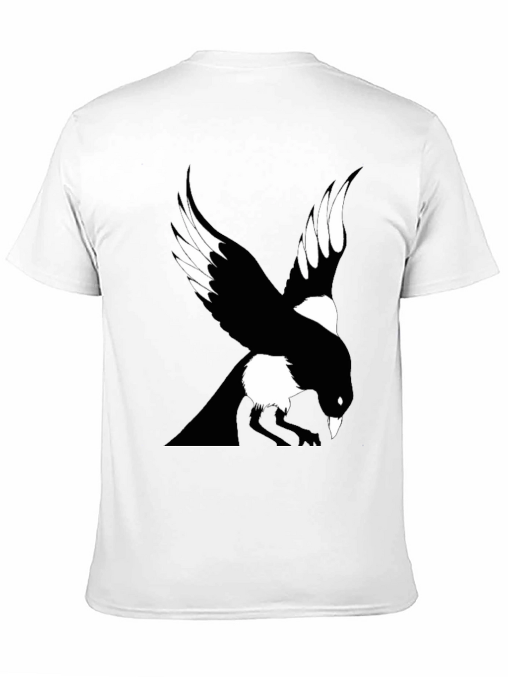 Raven Graphic Tee - Mens Black Crew Neck T-Shirt