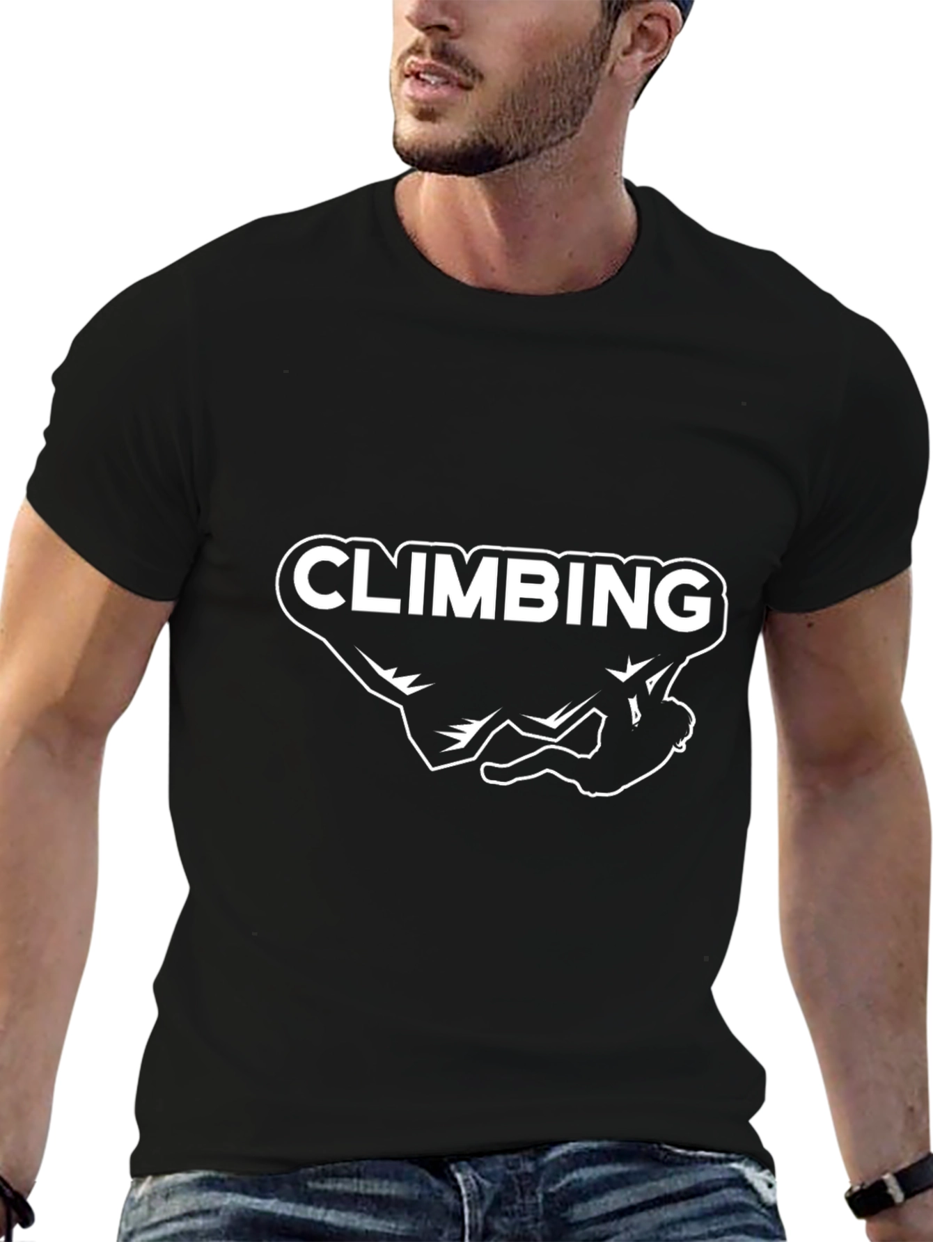 Climbing Enthusiast Black T-Shirt
