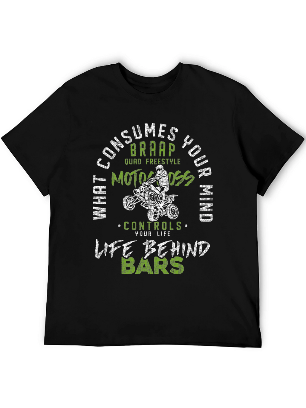ATV Motocross Graphic T-Shirt - Life Behind Bars