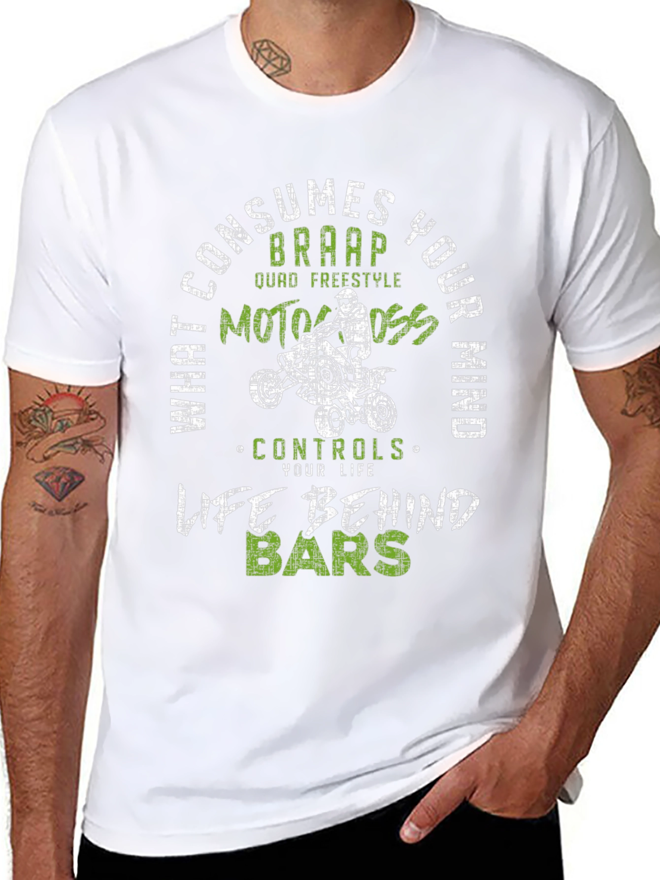 ATV Motocross Graphic T-Shirt - Life Behind Bars