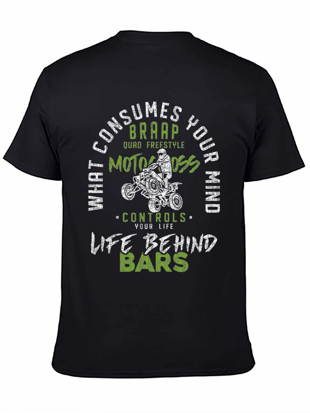 ATV Motocross Graphic T-Shirt - Life Behind Bars