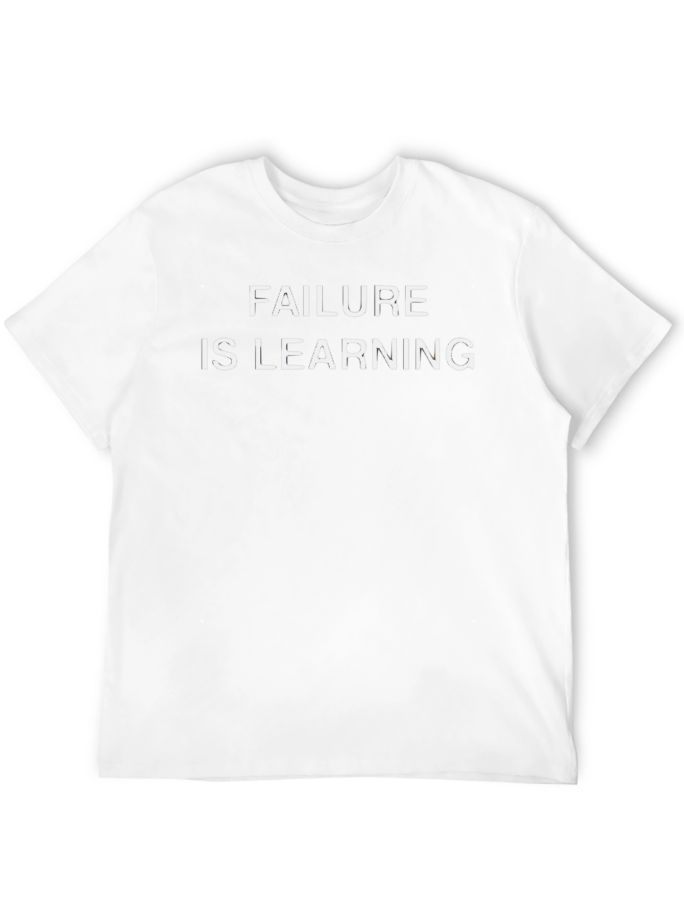 Failure Is Learning Graphic Tee - Black Cotton Shirt