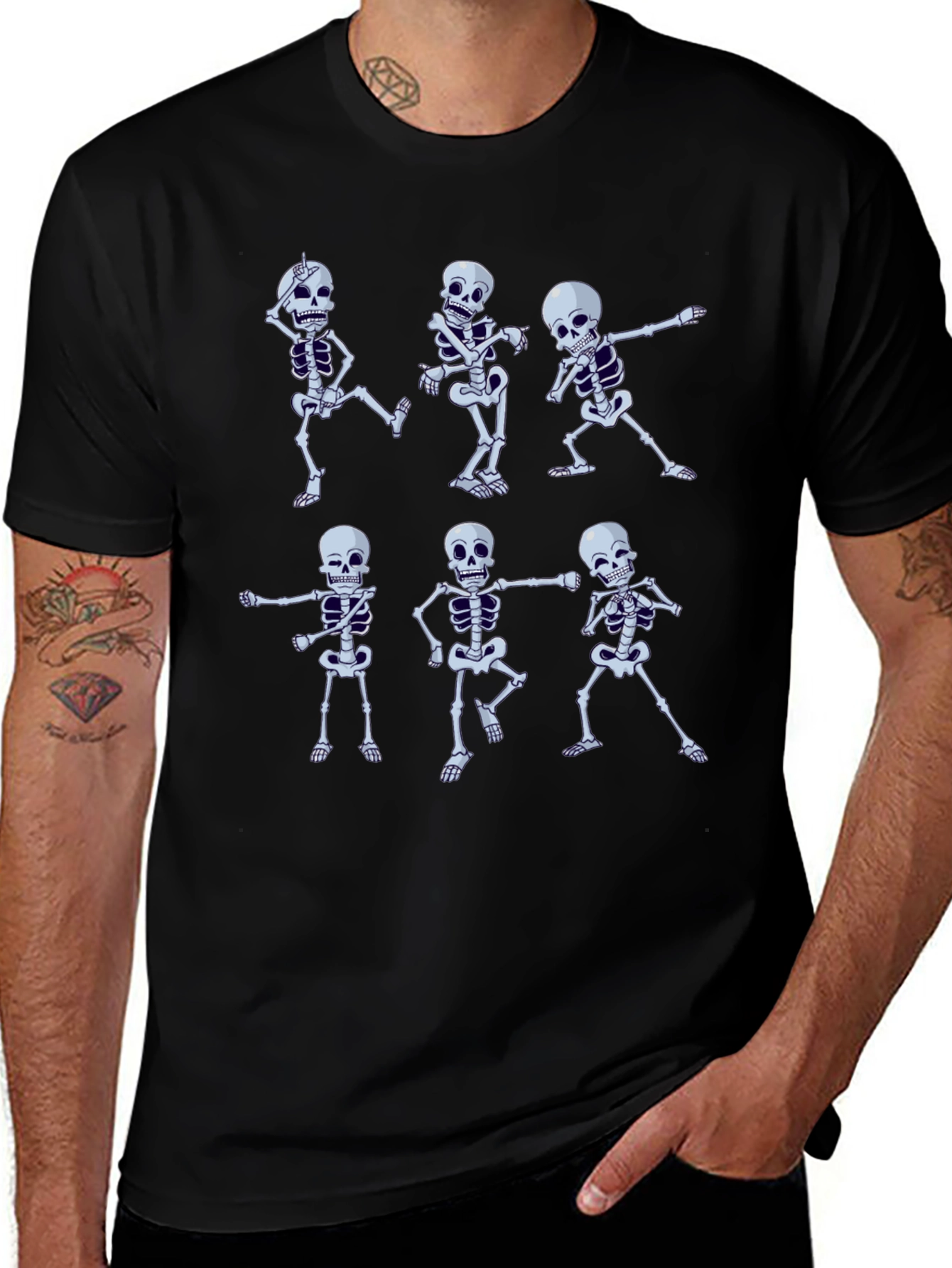 Dancing Skeleton T-Shirt - Halloween Graphic Tee