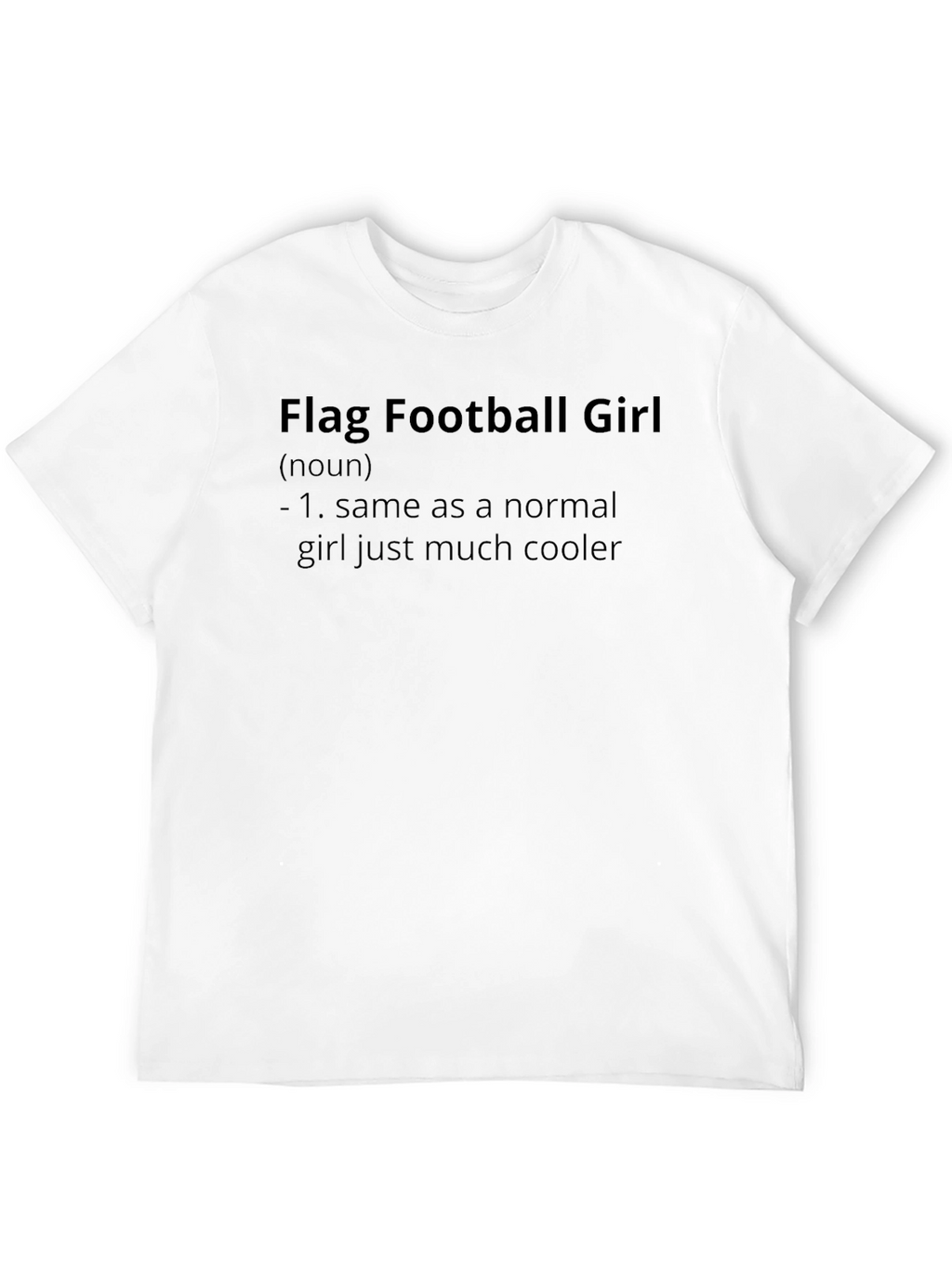 Flag Football Girl Graphic T-Shirt
