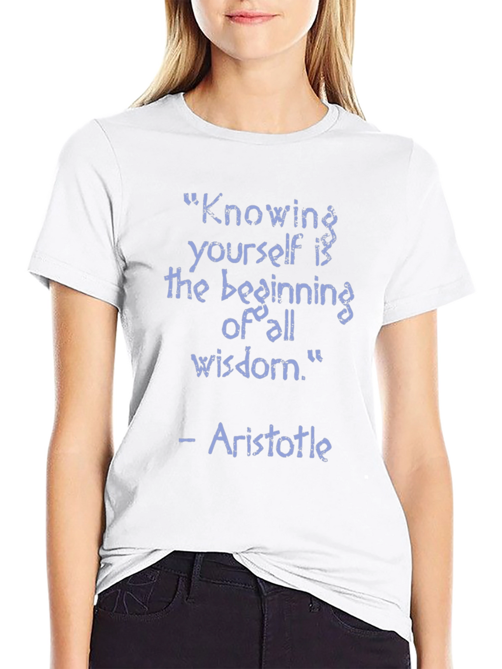 Aristotle Wisdom Quote T-Shirt - Knowing Yourself