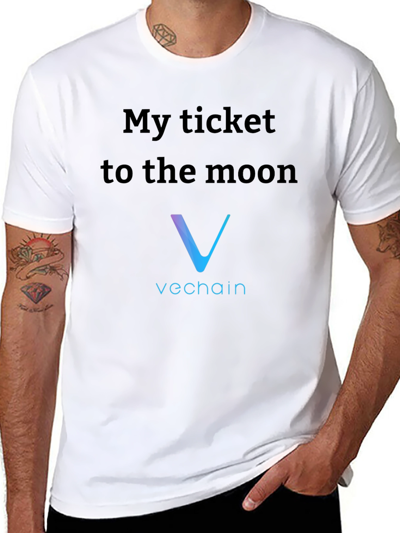 VeChain Crypto T-Shirt - My Ticket to the Moon