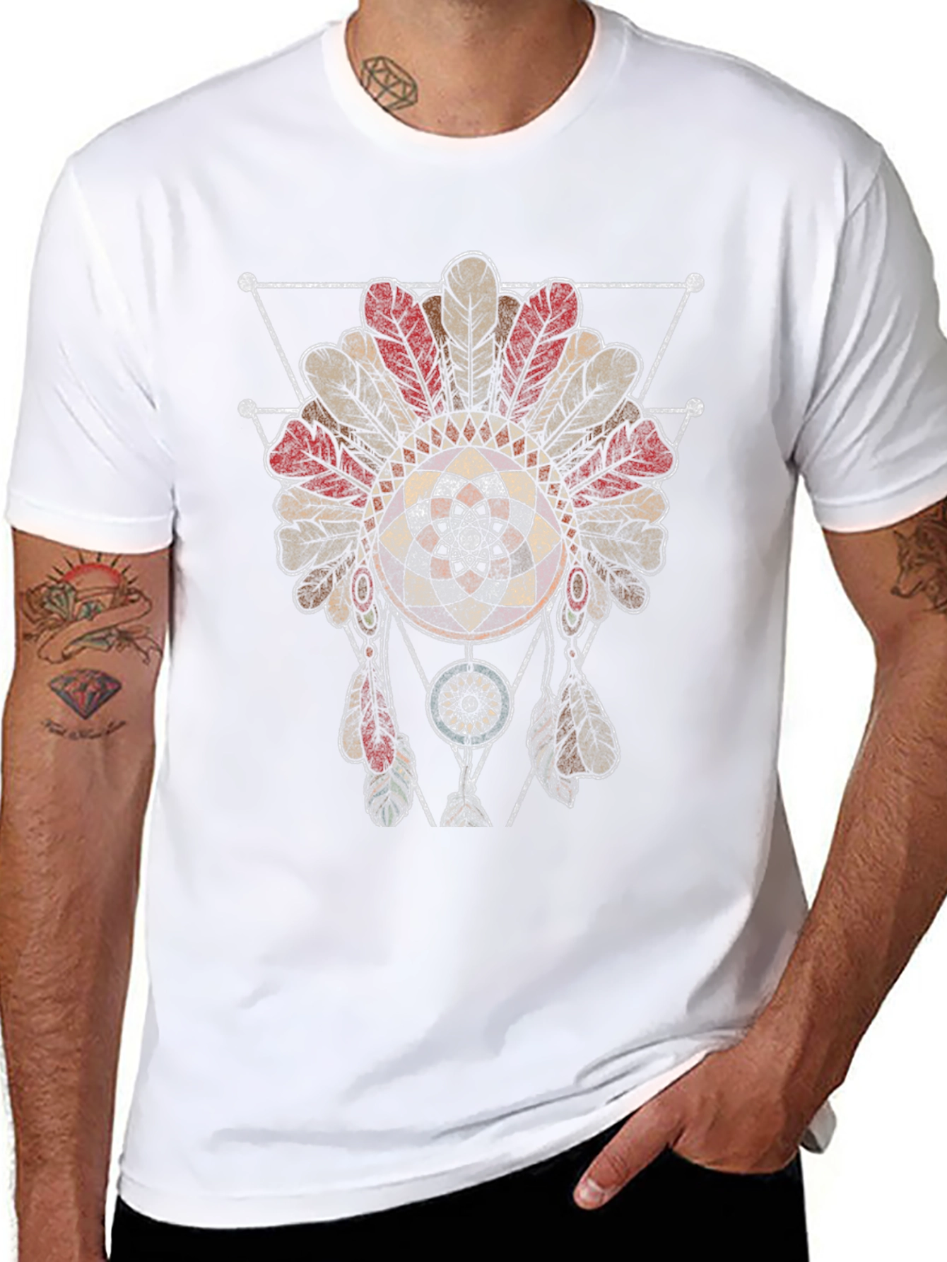 Dreamcatcher Graphic Tee - Native American Style Shirt