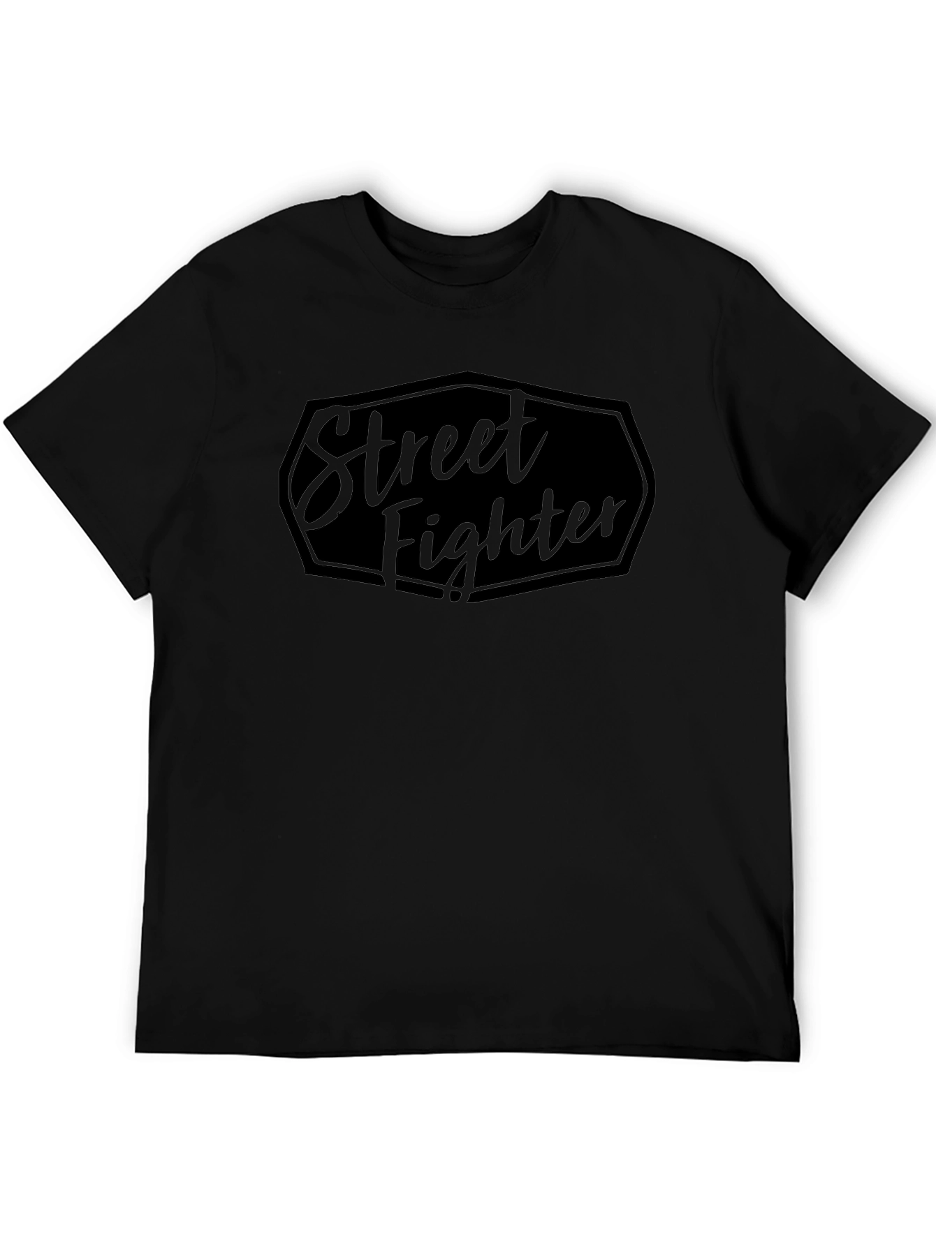 Street Fighter Black Tee - Classic Game Style