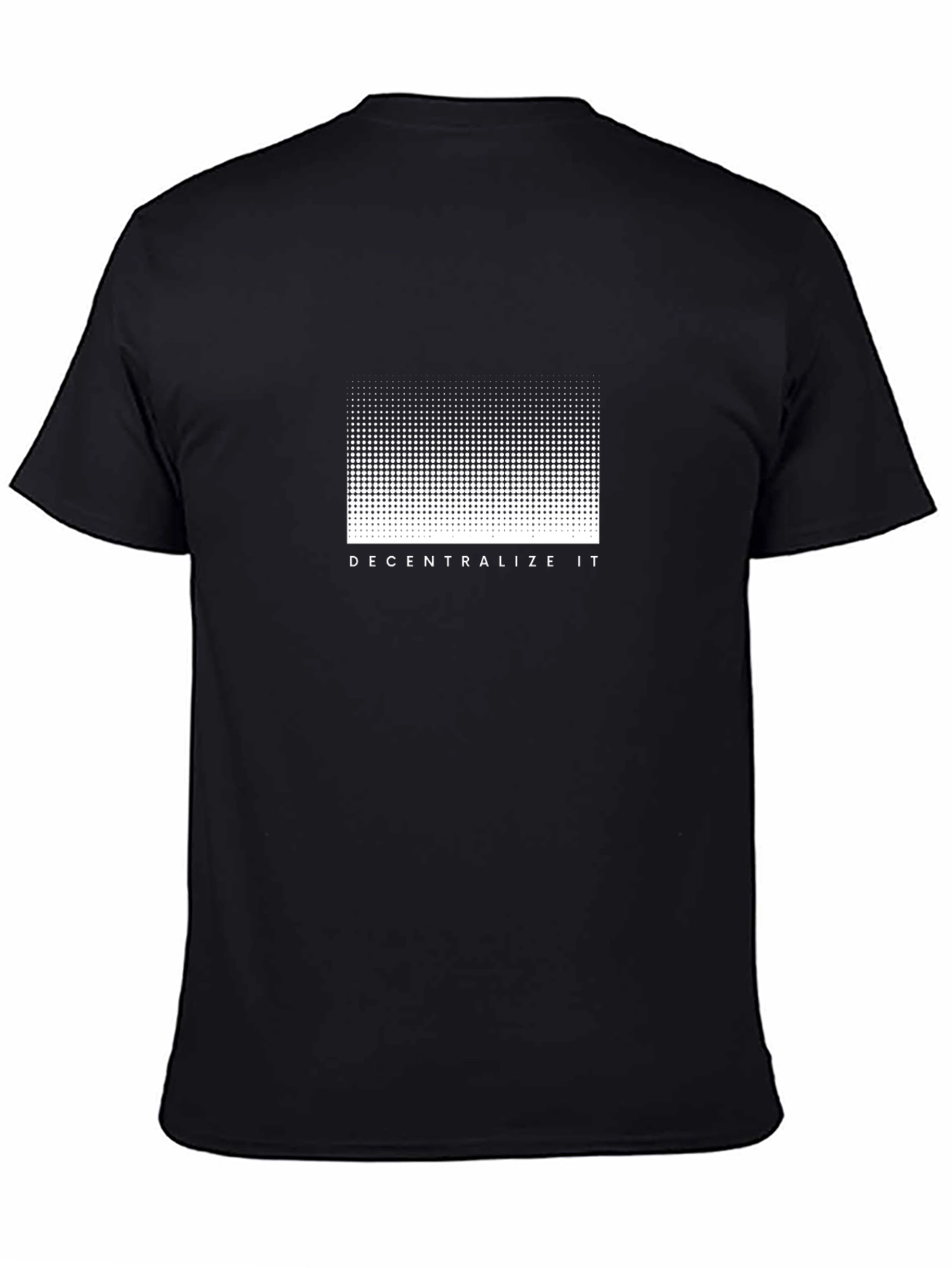 Decentralize It Graphic Tee - Modern Black T-Shirt