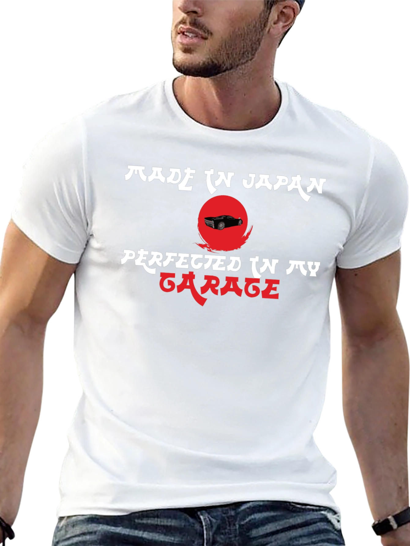 Made in Japan Perfected in My Garage Tee