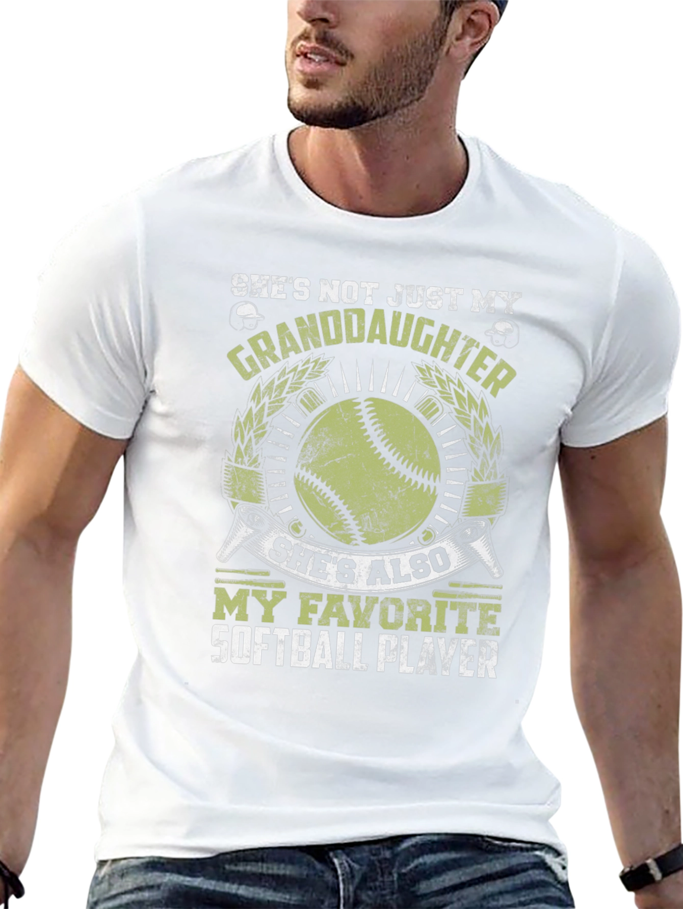 Softball Granddaughter T-Shirt - Favorite Player Tee