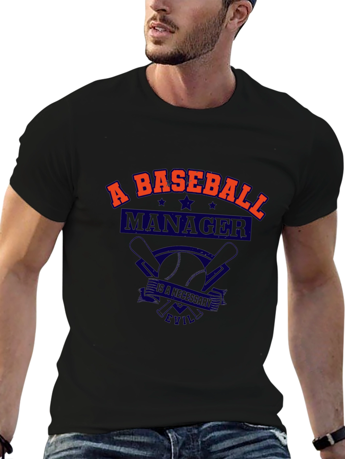 Baseball Manager T-Shirt - A Necessary Evil Tee