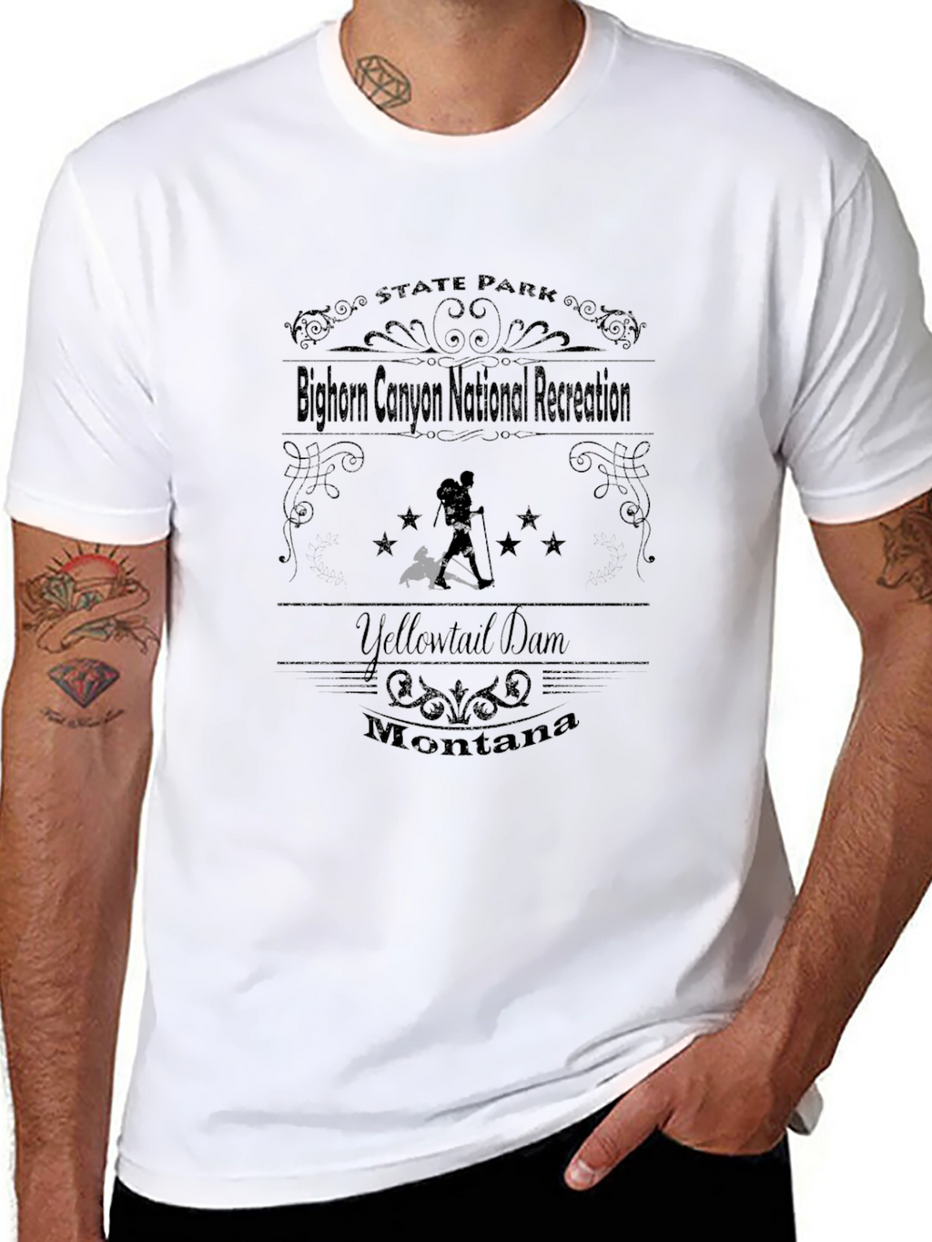 Bighorn Canyon National Recreation Black T-Shirt