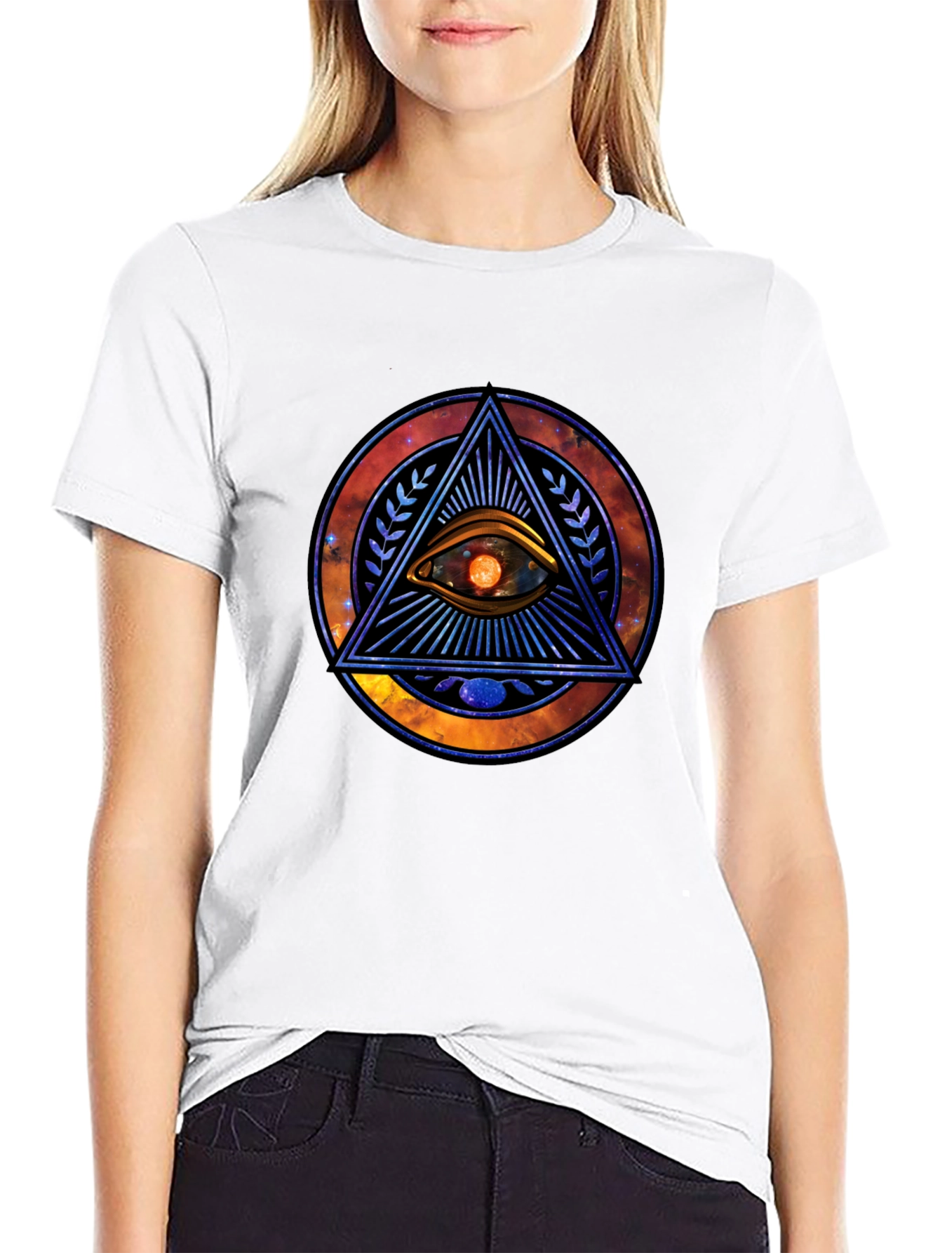 Eye of Providence Graphic Tee - Cosmic Design