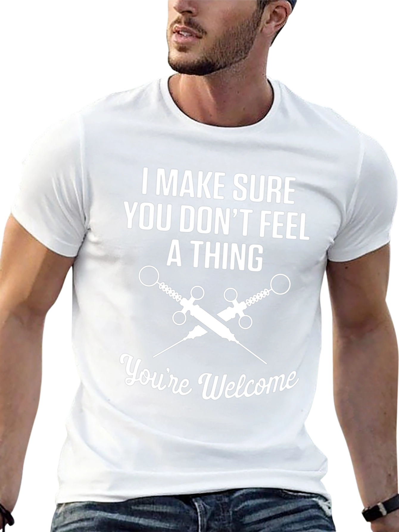 Dont Feel a Thing T-Shirt Funny Medical Tee