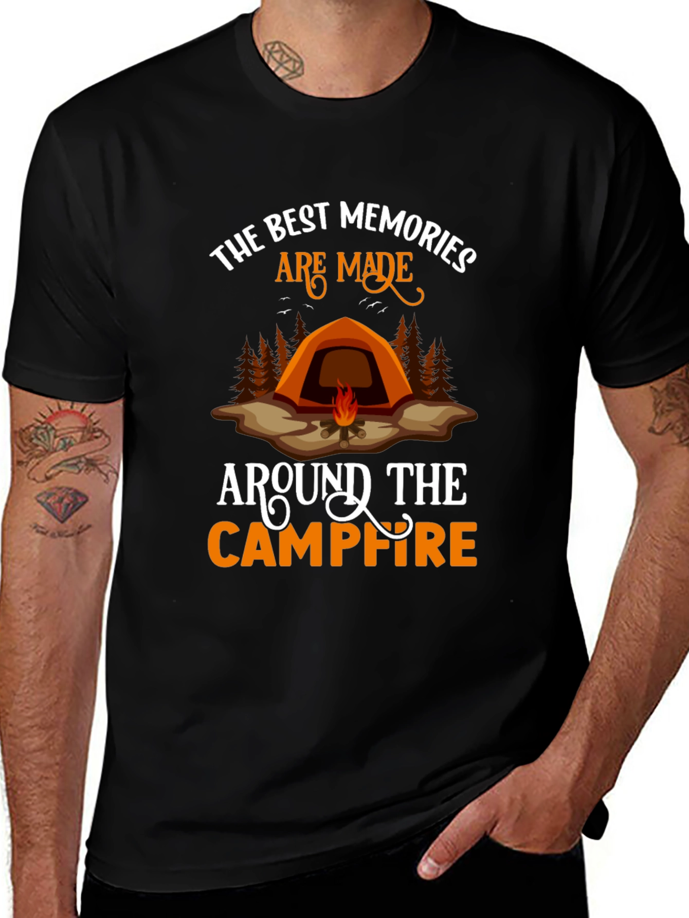 Camping Memories Graphic Tee - Campfire Shirt