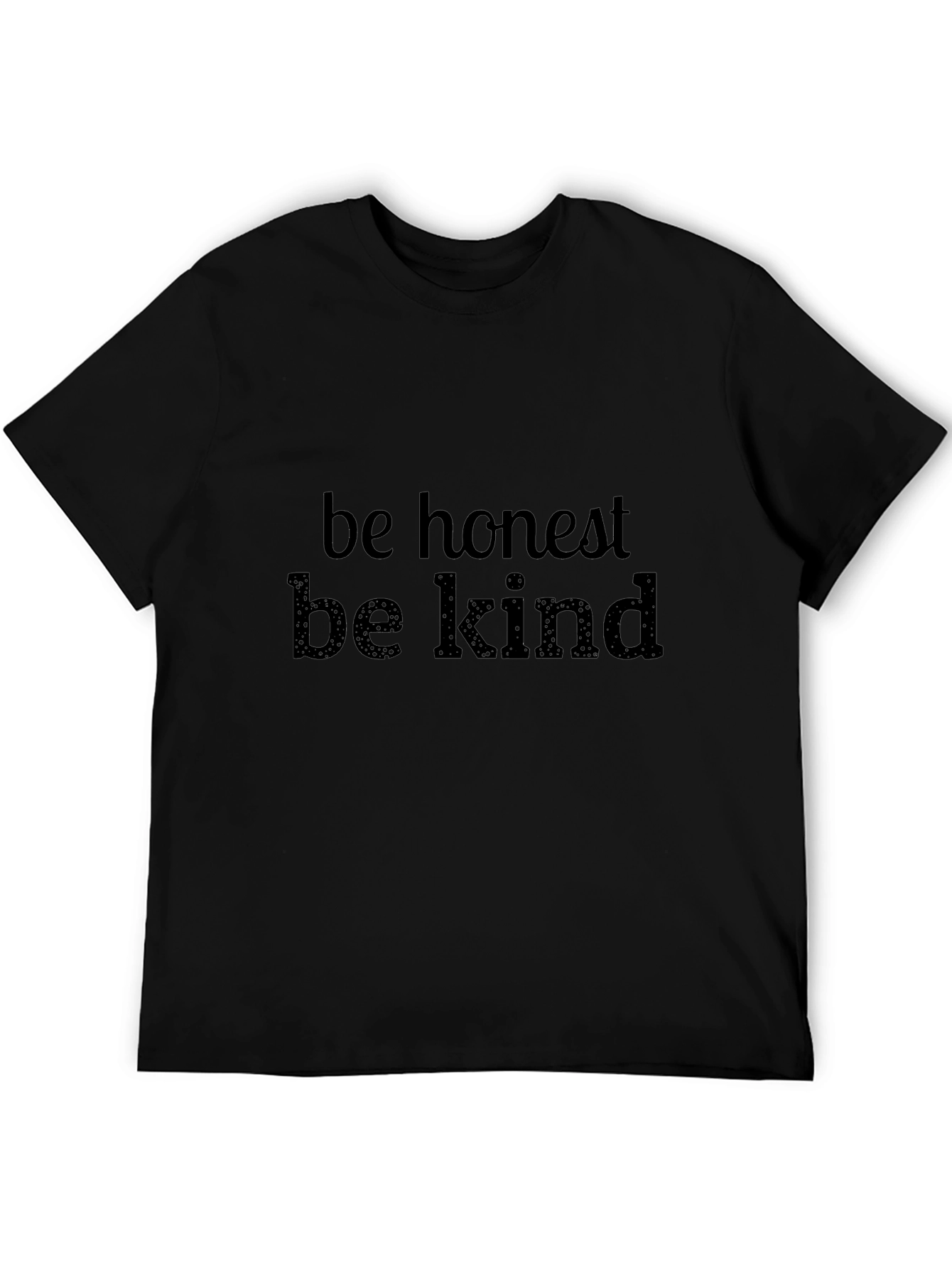 Be Honest Be Kind Black Tee