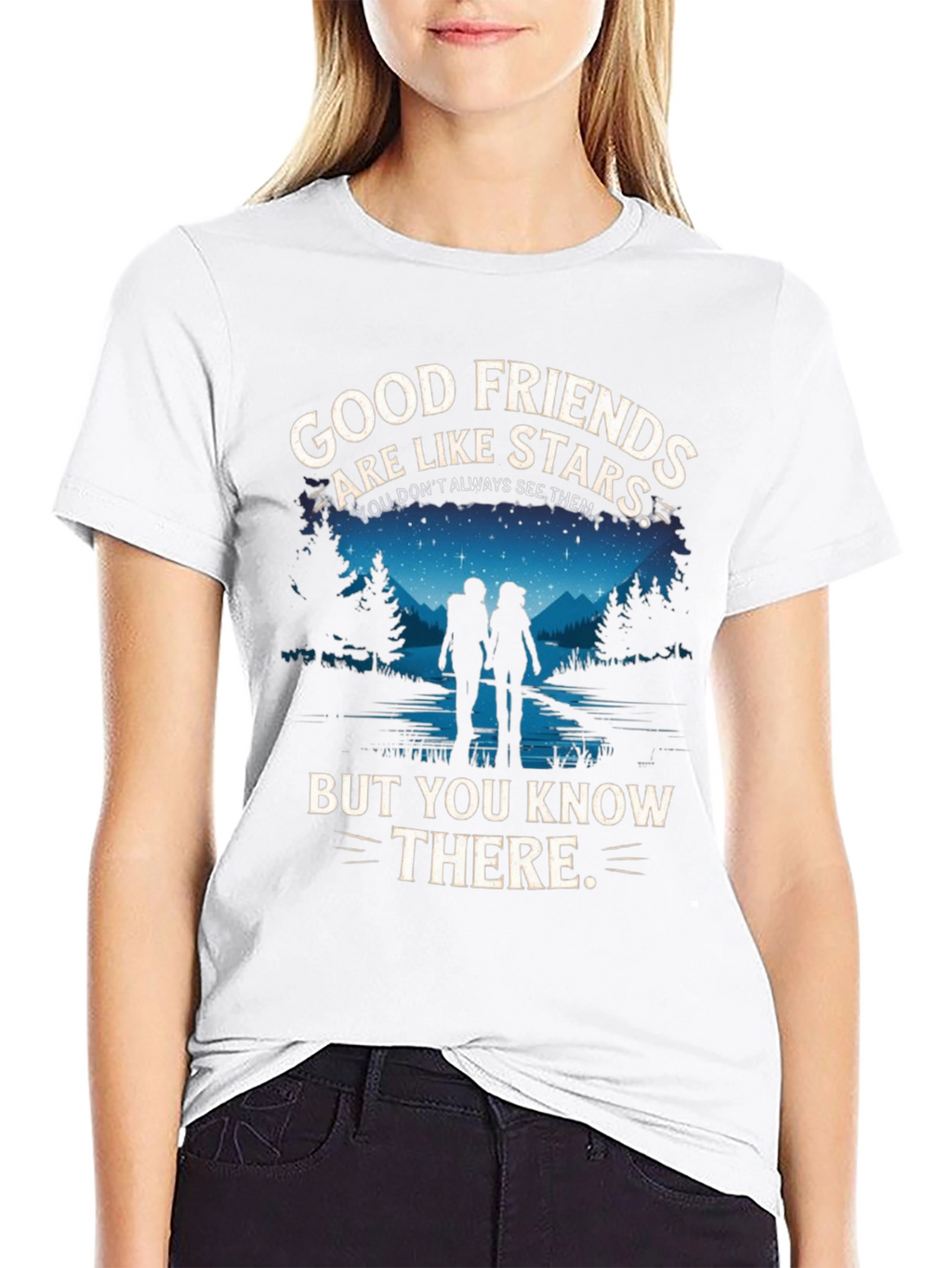Good Friends Are Like Stars Graphic T-Shirt