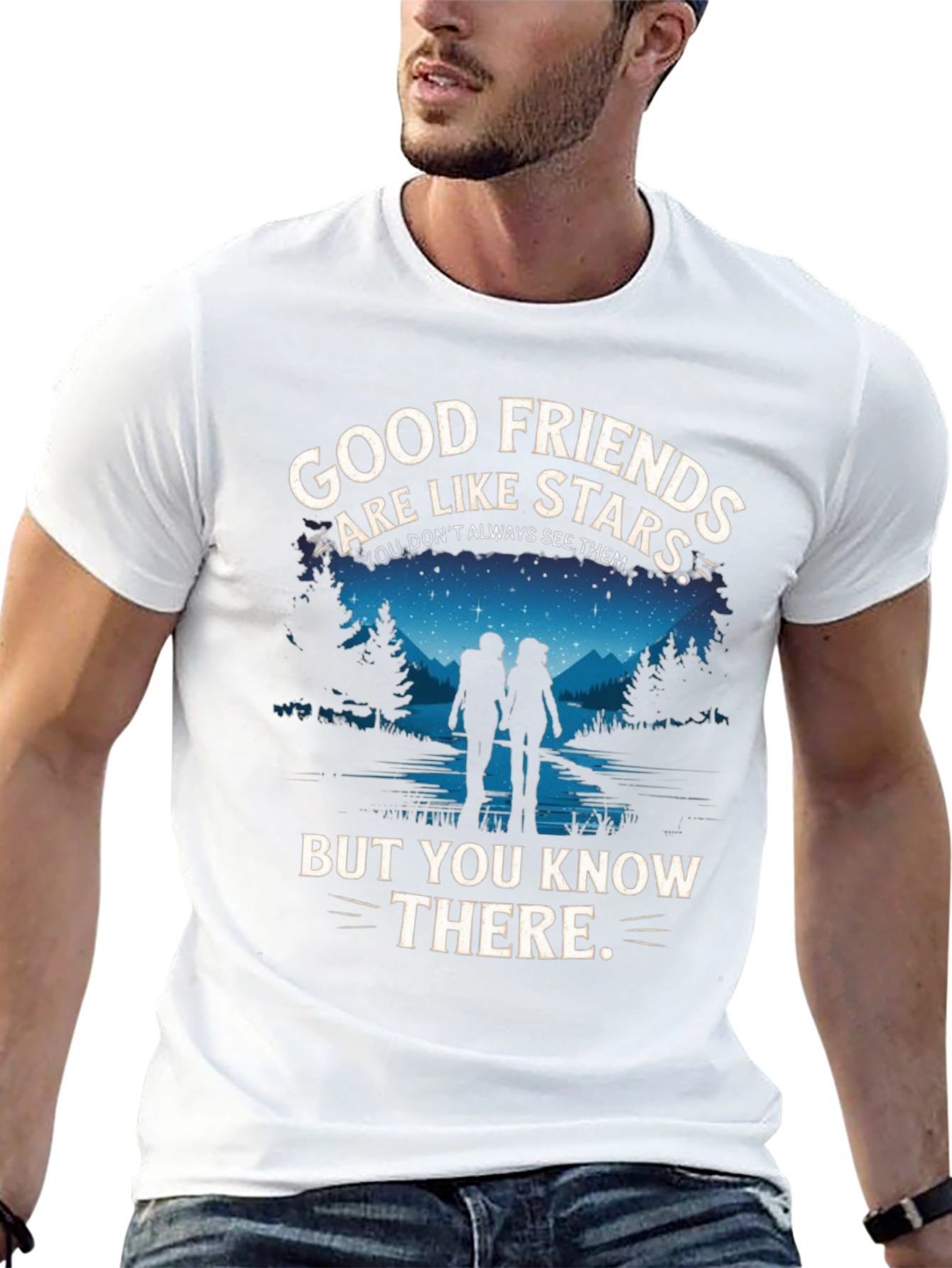 Good Friends Are Like Stars Graphic T-Shirt