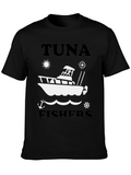 Tuna Fishers T-Shirt: Fishing Boat Graphic Tee