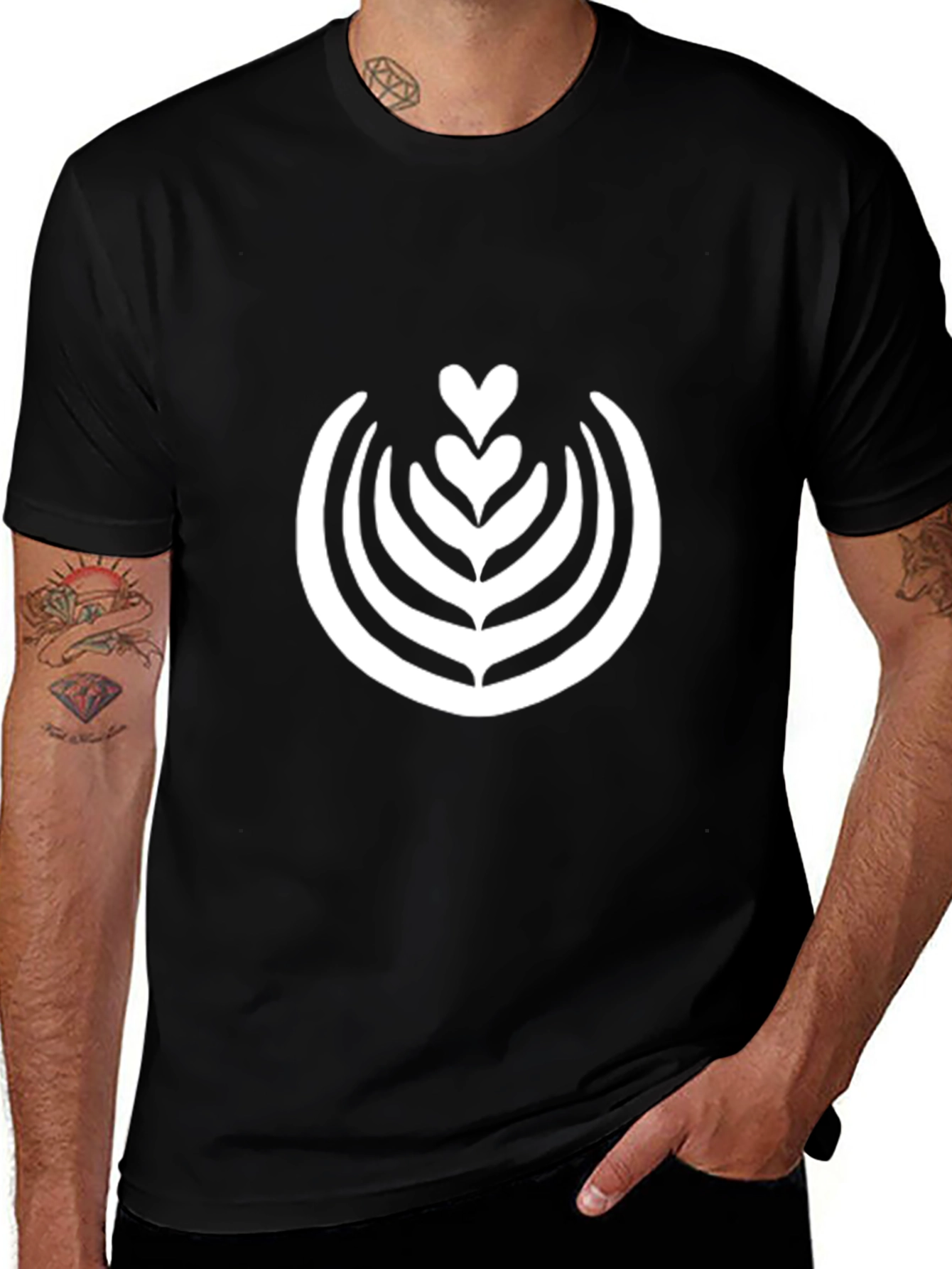 Latte Art T-Shirt - Coffee Lover Tee
