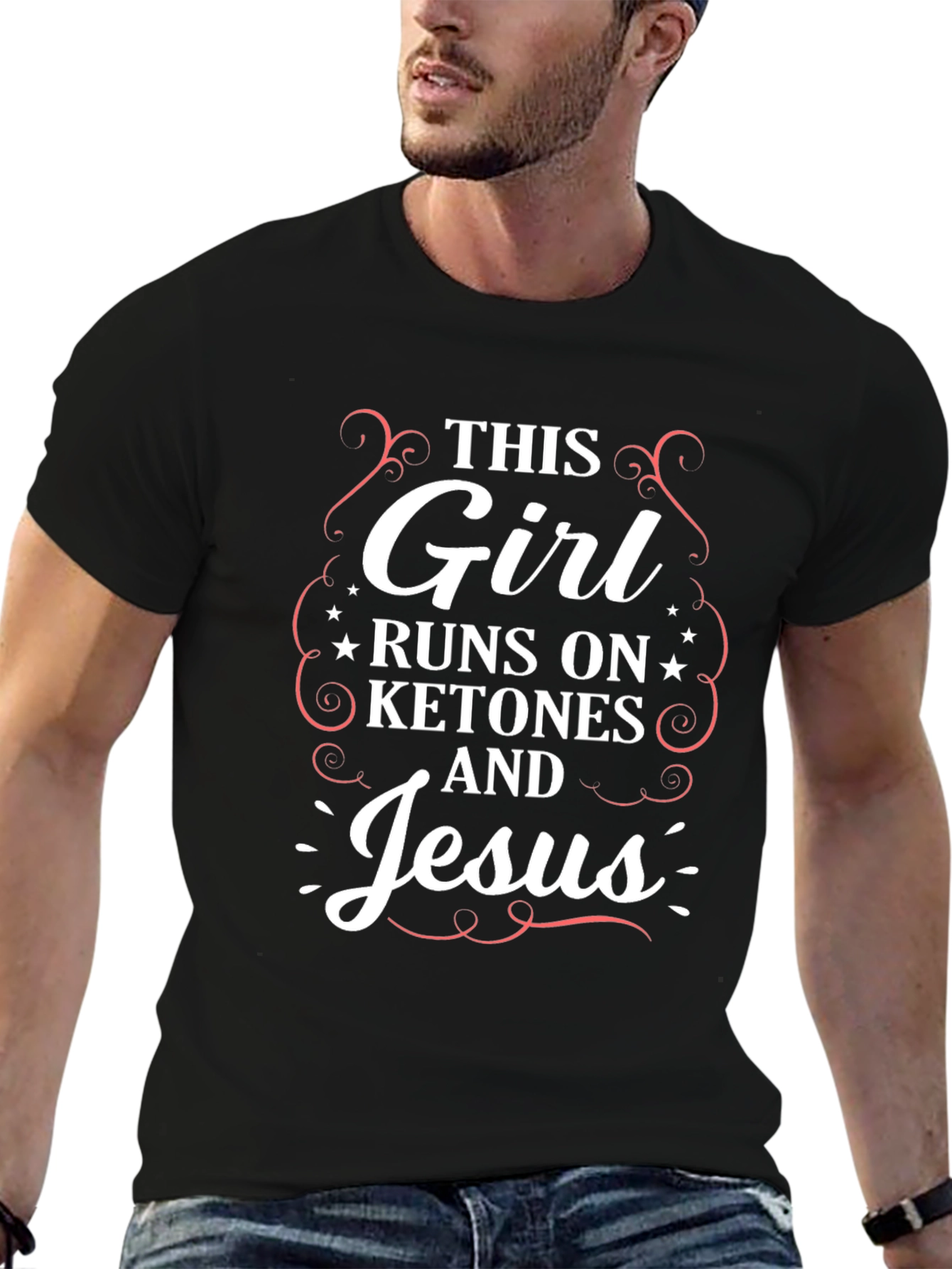 This Girl Runs on Ketones and Jesus T-Shirt